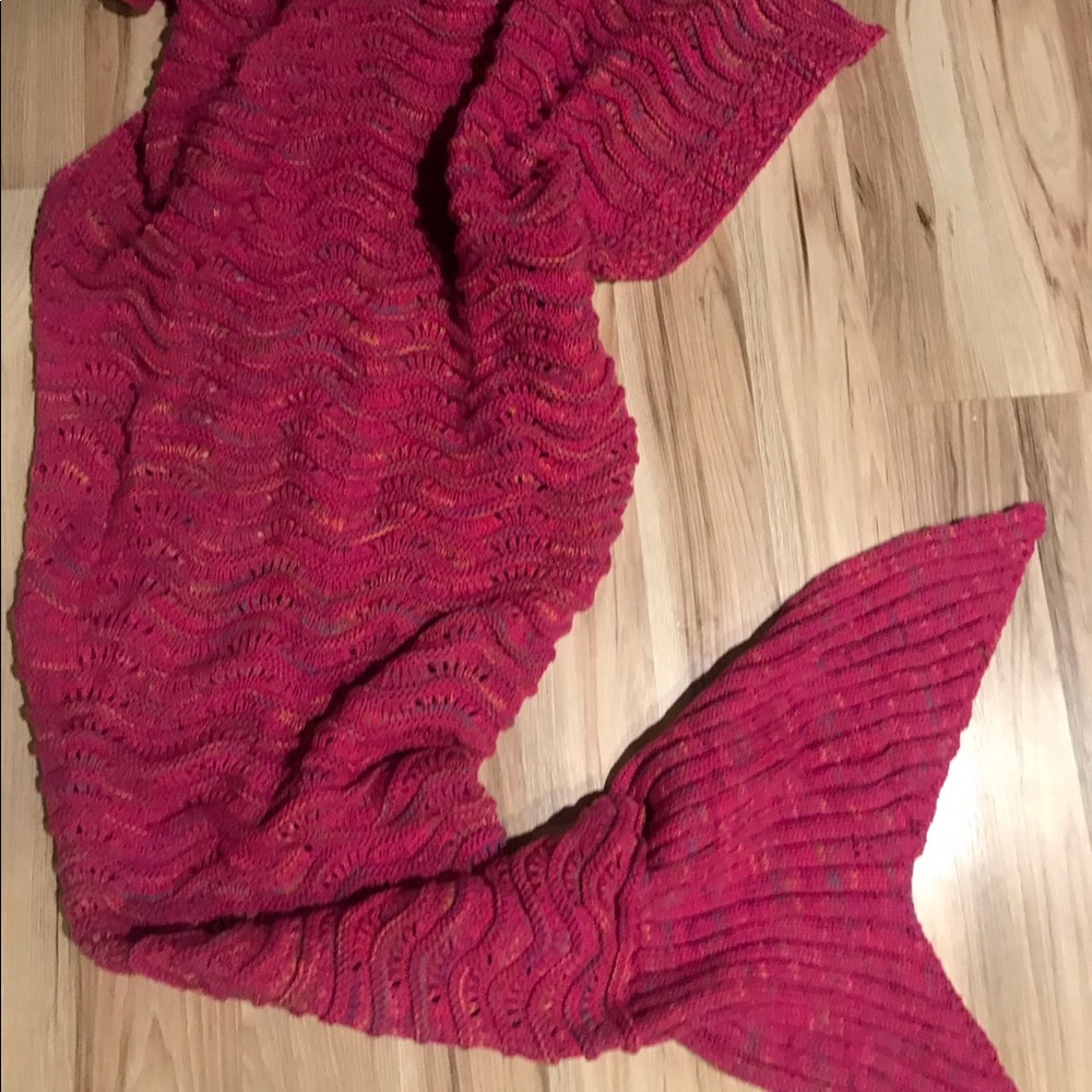Mermaid tail blanket